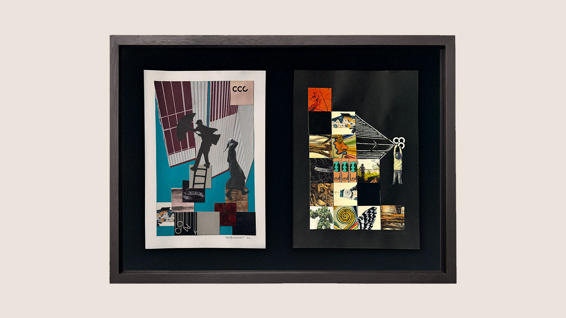 [Espacio de artistas] Obra collage de Silvina Boschetti.